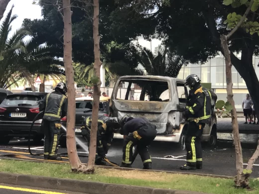 Incendio de una Furgoneta