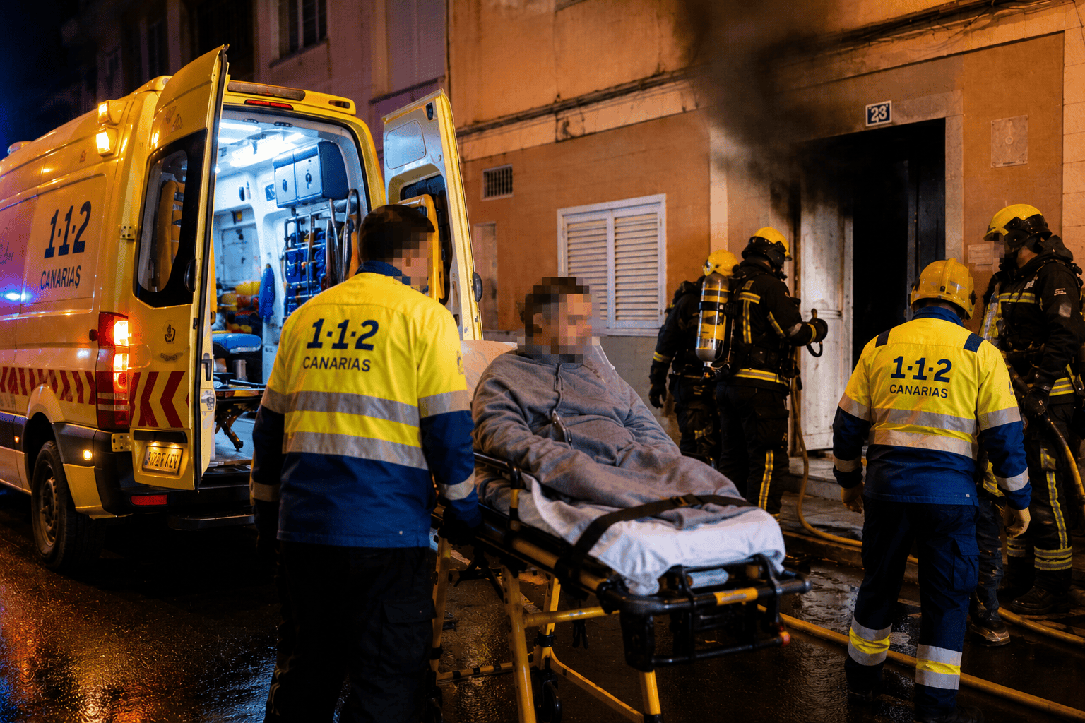 Intervención de emergencias en Gran Canaria