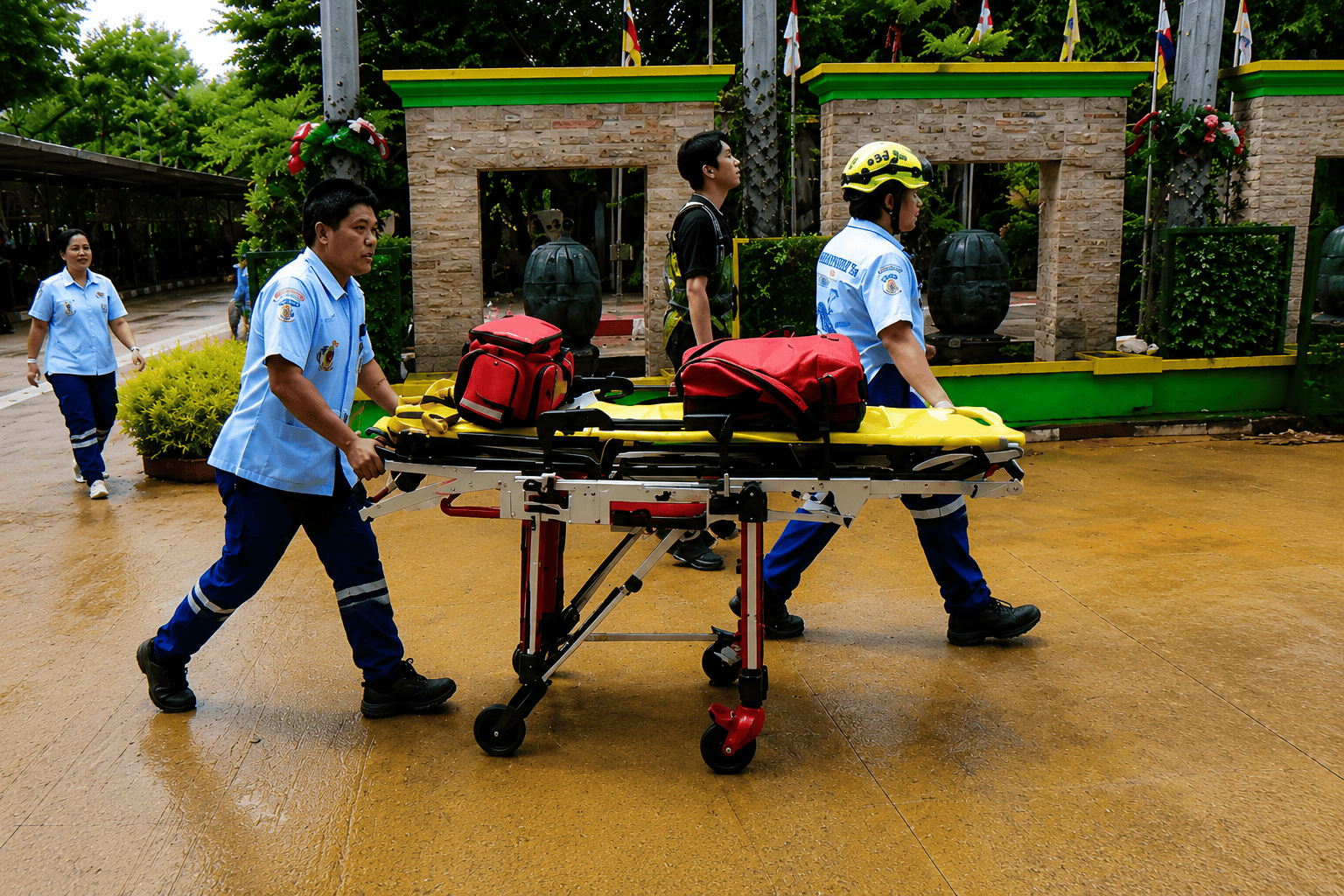 tiroteo en un colegio de Bangkok